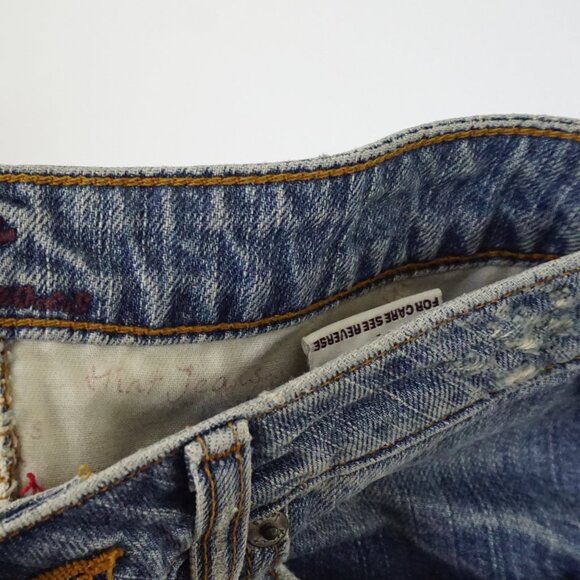 Vintage y2k low rise denim maxi skirt XS - Picture 7 of 9